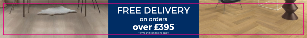 Free Delivery on orders over £395 banner