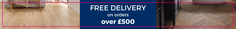 Free Delivery on orders over £500 banner